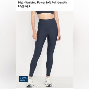 Old Navy High-Waisted Navy Leggings